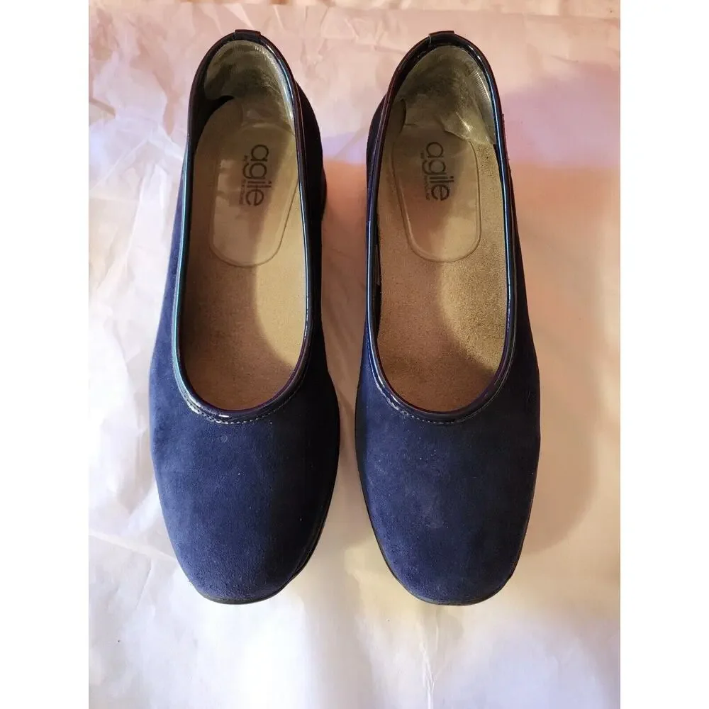 Agile By Rucoline Navy Blue Pumps Shoes Women's 41 10.5